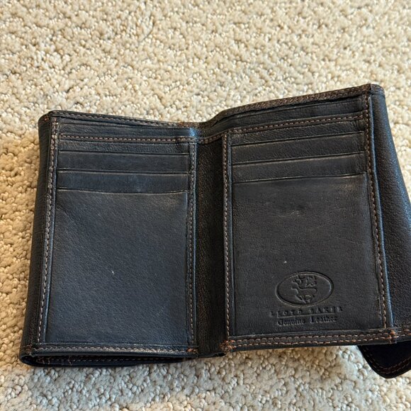 Lloyd Baker Women's Leather Wallet Multi Fold Black 2 Flaps and Zip Coin Pocket - Picture 5 of 16